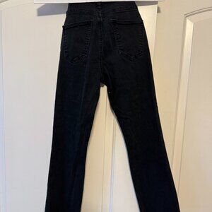 Current/Elliott Kick Flare Black Jeans